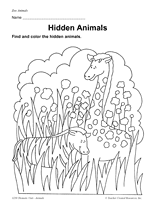 Hidden Animals Printable (Pre-K - 1st Grade) - TeacherVision