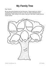 My Family Tree Printable (Pre-K - 1st Grade) - TeacherVision