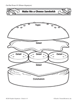 Sandwich Chart Graphic Organizer