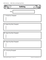 4th grade essay outline