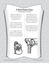 A Real Santa Claus Poetry Pack