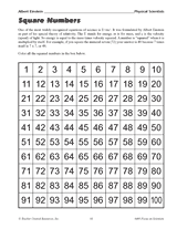 Square Numbers (Grades 4-8)