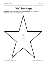 "Me" Star Shape