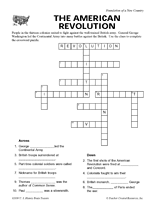 The American Revolution Crossword