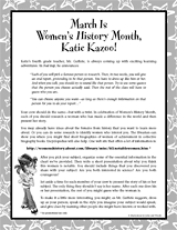 March Is Women's History Month, Katie Kazoo!