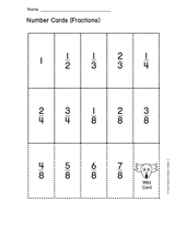 Number Cards (Fractions)