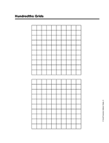 Hundredths Grids