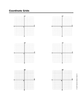 Coordinate Grids: Blank Printable Template