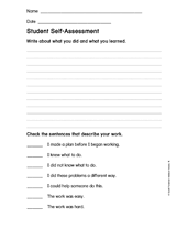 Student Self-Assessment 1