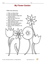 My Flower Garden Coloring Page