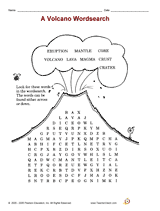A Volcano Wordsearch