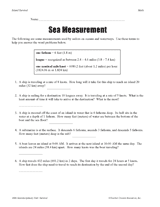 Sea Measurement