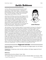 Jackie Robinson Biography & Activities | Baseball Printable (Grades 5-8