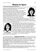 Women in Space: Sally Ride and Christa McAuliffe