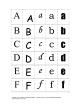 Font Sort Cards and Alphabet Recognition