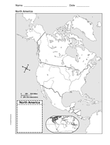 Map of North America