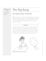 The Big Bang: An Expanding Universe