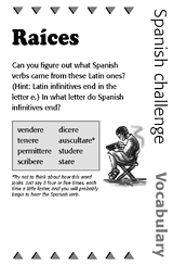 Spanish Vocabulary Challenge: Latin Verbs