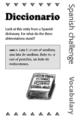 Spanish Vocabulary Challenge: Dictionaries