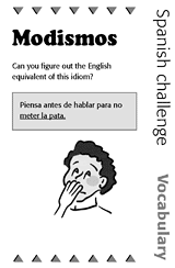 Spanish Vocabulary Challenge: Idioms 2