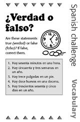 Spanish Vocabulary Challenge: True or False?