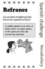 Spanish Vocabulary Challenge: Proverbs 2