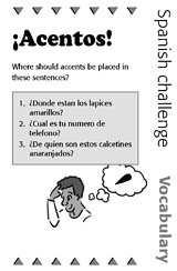 Spanish Vocabulary Challenge: Accents