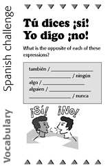 Spanish Vocabulary Challenge: Opposite Expressions
