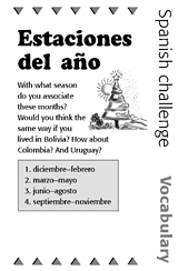 Spanish Vocabulary Challenge: Seasons