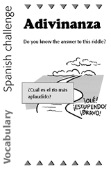 Spanish Vocabulary Challenge: Riddle 3