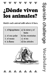 Homework (Tarea): Translating English to Spanish Worksheet for 6th - 12th  Grade