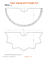 Zigzag Cape & Triangle-Cut Cape Costume Pattern
