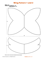 Wing Pattern 1 and 2 Costume Pattern