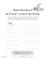 Matilda's Word Mastery