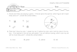 Math Warm-Up 178 for Gr. 3 & 4: Graphs, Data & Probability