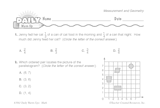 Math Warm-Up 117 for Gr. 5 & 6: Measurement & Geometry