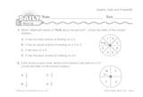 Math Warm-Up 171 for Gr. 5 & 6: Graphs, Data & Probability