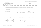 Math Warm-Up 240 for Gr. 5 & 6: Algebra, Patterns & Functions