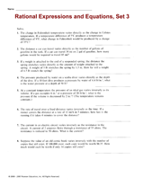 Rational Expressions and Equations, Set 3 - TeacherVision