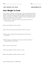 Your Weight in Food