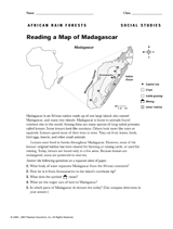 Reading a Map of Madagascar