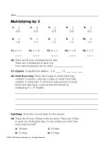 Multiplying by 3 (Grade 3)