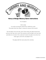 Henry & Mudge Memory Game