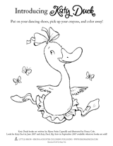 Katy Duck Coloring Page
