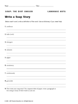 Write a Soap Story