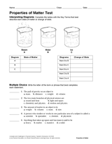 Properties of Matter Test