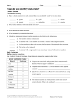 How Do We Identify Minerals?