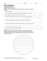 Earth Statistics Activity