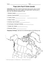 Pope John Paul II Visits Canada