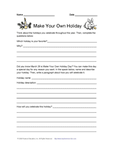 Make Your Own Holiday Activity and Printable